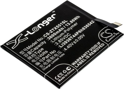 Batteri til ZTE Li3936T44P6h836542 3600 mAh